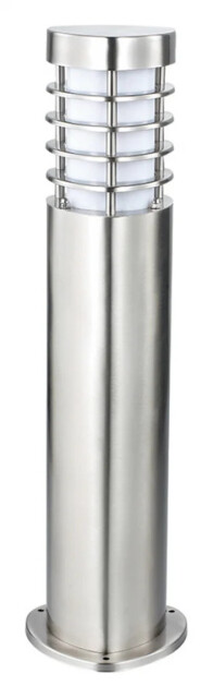 Outdoor Light Silver Bliss Bollard 500mm Brushed Stainless Steel Saxby
