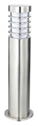 Outdoor Light Silver Bliss Bollard 500mm Brushed Stainless Steel Saxby
