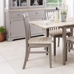 Highback Dining Chair, Grey Wooden Chair. Quality Kitchen Furniture