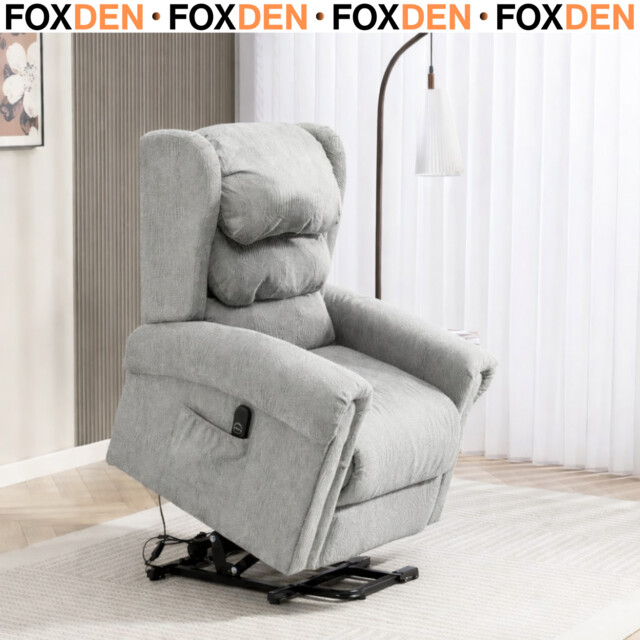 Velvet-feel Electric Power Lift Recliner Chair Elderly W/ Remote