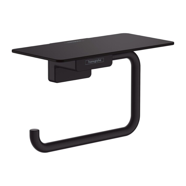 Hansgrohe Addstoris Toilet Roll Holder With Shelf Matt Black -