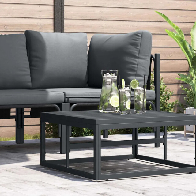 Outdoor Furniture Anthracite Steel Vidaxl