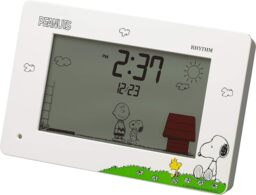 Rhythm Snoopy Alarm Clock White