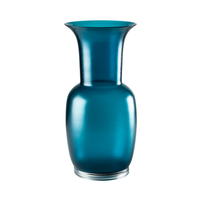 Venini - Opalino Vase - Crystal/horizon - Height 42 Cm Code 706.24 -