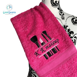 Make Up Brushes Towel - Personalised - Flannel / Hand Towel / Bath
