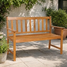 2 Seater Wooden Bench Outdoor Garden Furniture Hardwood Patio Chair