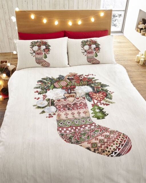 Eleanor James Thru The Lens Winter Stocking Double Duvet Set