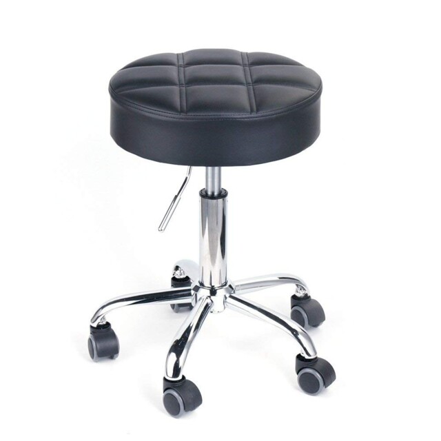 "Leader Accessories Swivel Beauty Stool Round Rolling Stools Φ14"","