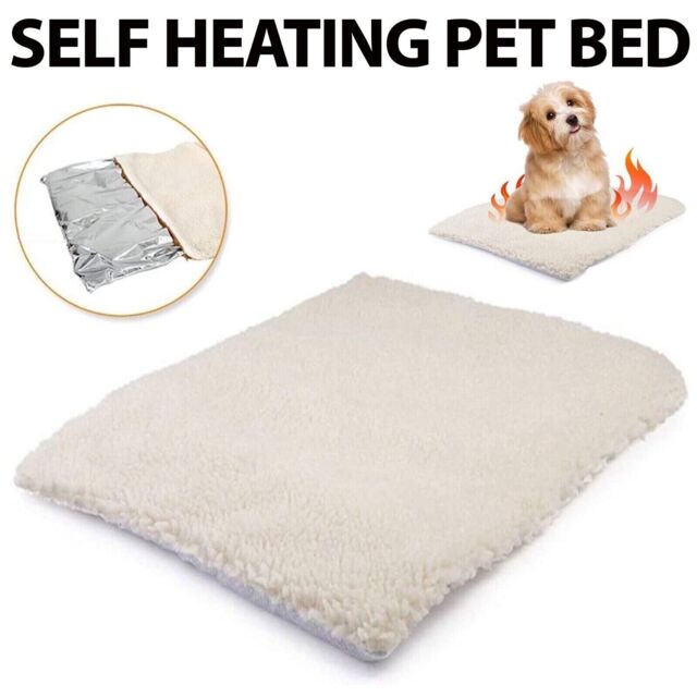 Self Heating Pet Blanket Pad Cat Dog Bed Soft Fleece Mat Warm Thermal