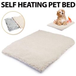 Self Heating Pet Blanket Pad Cat Dog Bed Soft Fleece Mat Warm Thermal