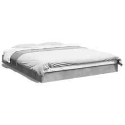 Bed Frame Concrete Grey 160x200 Cm Engineered Wood Vidaxl