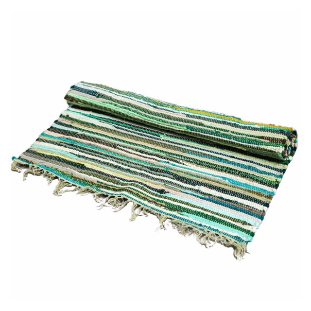 Ethnic Indian Recycled Luxury Rag Rug - Large Or Small - Eco Hippy Mat