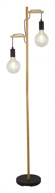 Floor Light Wood Woody Searchlight 95041-2br