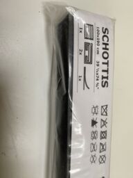Two Ikea Schottis Dark Grey Pleated Blinds 190 X 100 Cm - 803.721.19