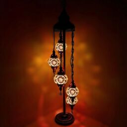 Turkish Moroccan Arabian Eastern Bohemian Tiffany Style Floor Lamp +
