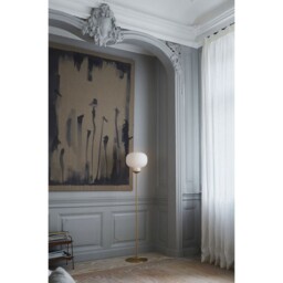 Nordlux Floor Lamp Raito White/brass 150cm Max. 25w E27 Switch