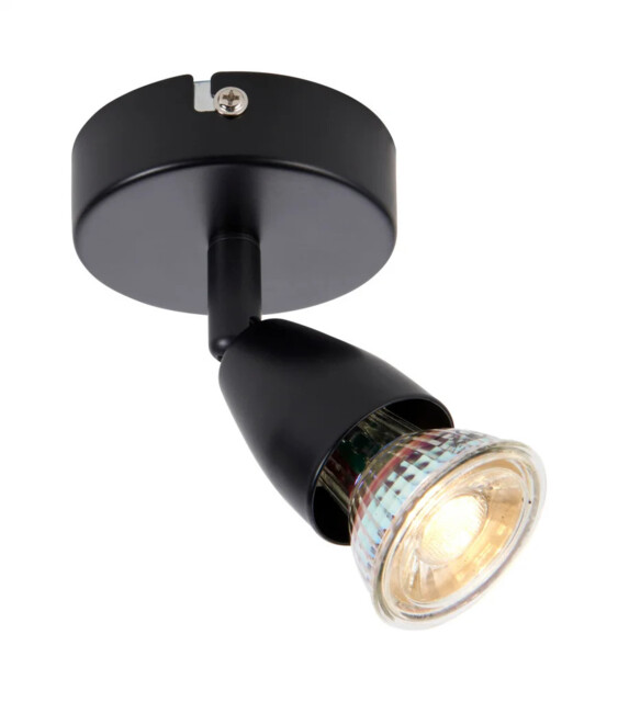 Wall Light Black Amalfi Spot Matt Saxby 101328