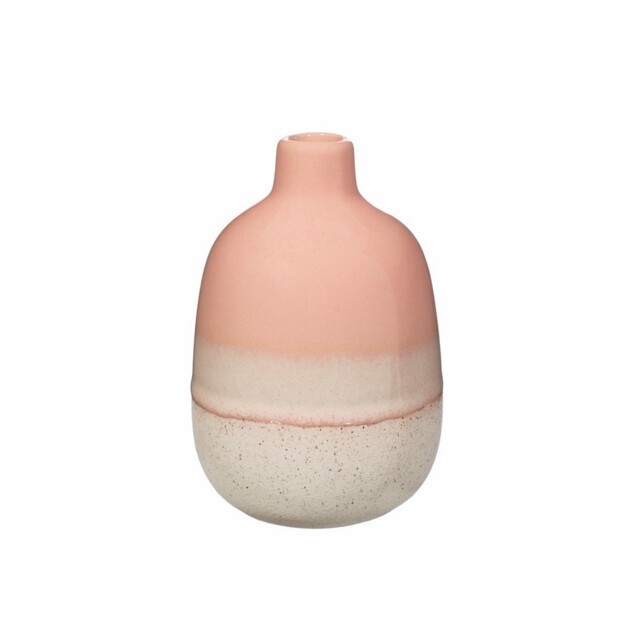 Sass & Belle Mojave Glaze Pink Vase Home Accessory Rustic Flower