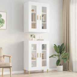 Hanging Wall Cabinet White 69.5x34x90 Cm Vidaxl