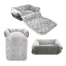Dog Cat Sofa Bed Fleece Warm Luxury / Couch / Chair Protector All Pet