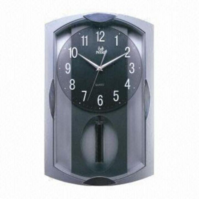 Pendulum Wall Clock Home Timepiece Easy Read Display