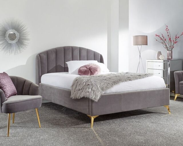 Nqp Pettine Grey Double Ottoman Storage Bed Assembly Opt Local