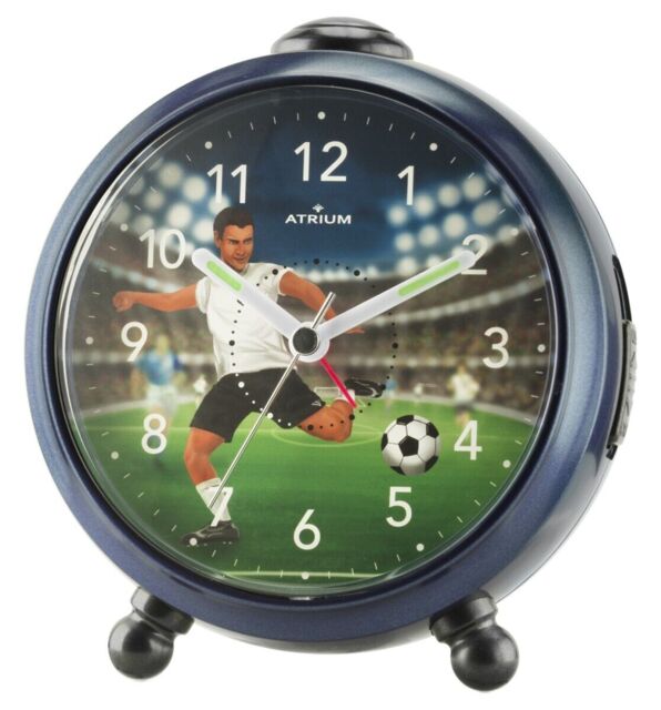 Atrium Children's Alarm Clock Analog Quartz Football Boys A932-5