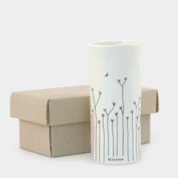 Small Porcelain Vase East Of India Decorative White Flower Vases
