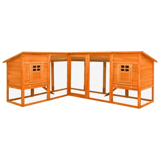 Solid Fir Wood Outdoor Rabbit Hutch With Run Pet House Multi Colours