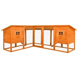 Solid Fir Wood Outdoor Rabbit Hutch With Run Pet House Multi Colours