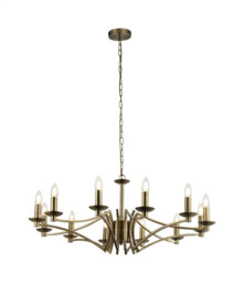 Ceiling Light Brass Ascot 12 Antique Searchlight 41312-12ab
