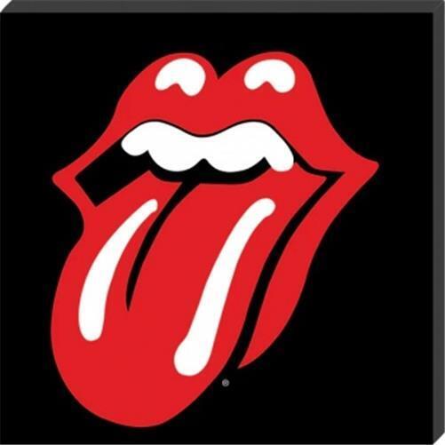 Rolling Stones Framed Canvas Print Lips 40 X 40 Cm Dc95005c