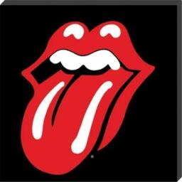 Rolling Stones Framed Canvas Print Lips 40 X 40 Cm Dc95005c