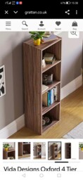 Oxford White 4 Tier Cube Bookcase Freestanding(h)1060mm(w)320mm