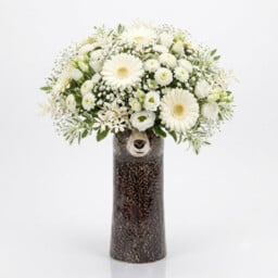 Quail Ceramics - Black Bear Flower Vase - Large
