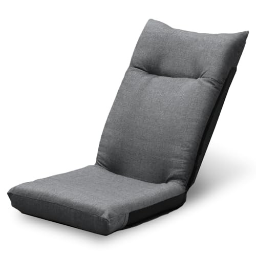 Zaisu Floor Reclining Chair Legless Charcoal Gray Yc-601 Iris Plaza