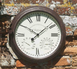 Smart Garden Bickerton Wall Clock & Thermometer 15 Inch