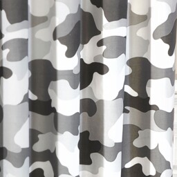 "Grey Army Camouflage Camo Fully Lined Curtains With Tie Backs Boys 66"""