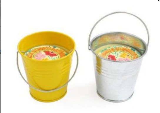 Citronella Bucket Candle Outdoor Dining Garden Pest Control 9cm 2 Or 4