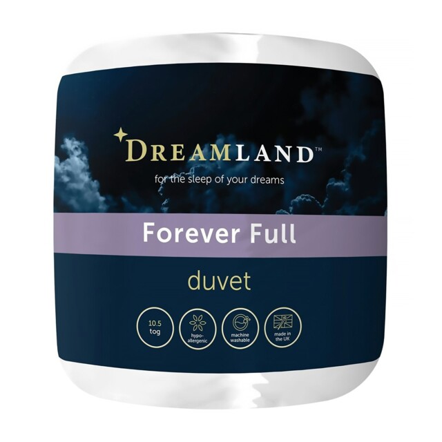 Dreamland Single Duvet 10.5 Tog Forever Full Hypoallergenic Bedding