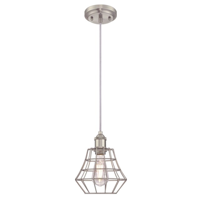 Westinghouse Nathan One Light Pendant Single Light Fitting Brushed