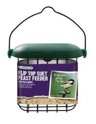 Gardman A04246 Flip Top Suet Feeder Bird, Multicolour, 350