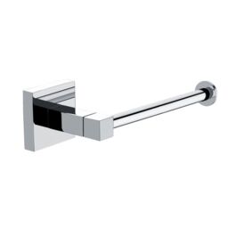 Ecospa Modern Square Toilet Paper Roll Holder In Chrome Wc Bathroom