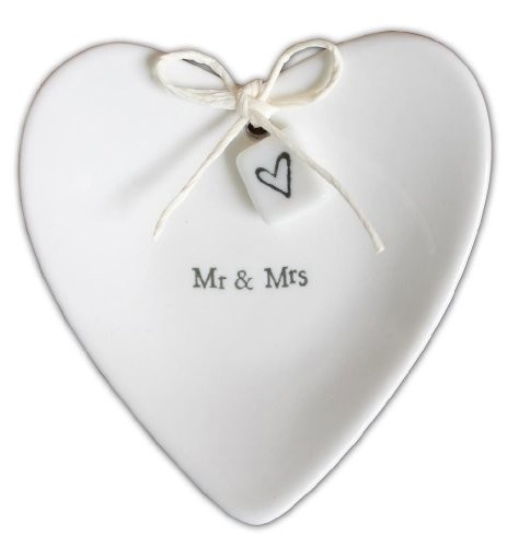 Mr And Mrs Porcelain Ring Dish In Box