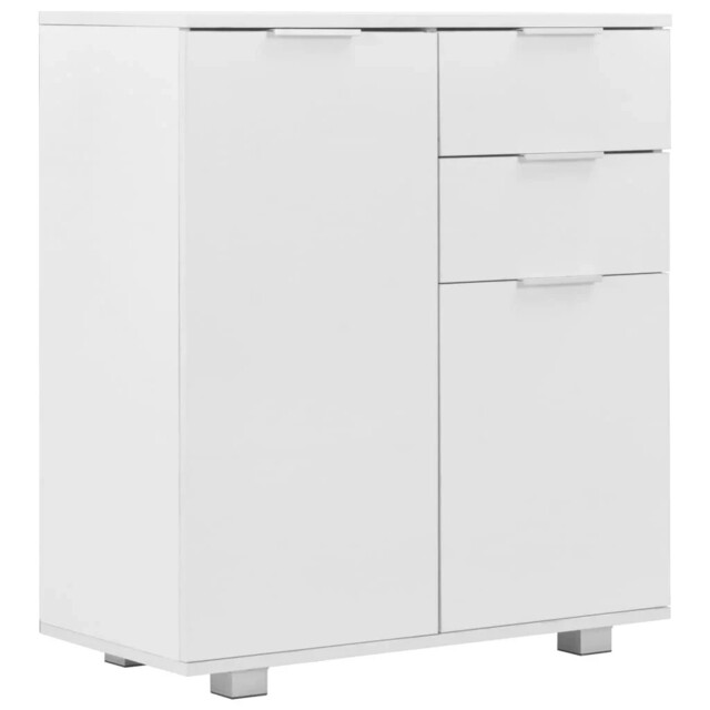 Modern Sideboard Cabinet With Doors And Drawers High Gloss Wooden