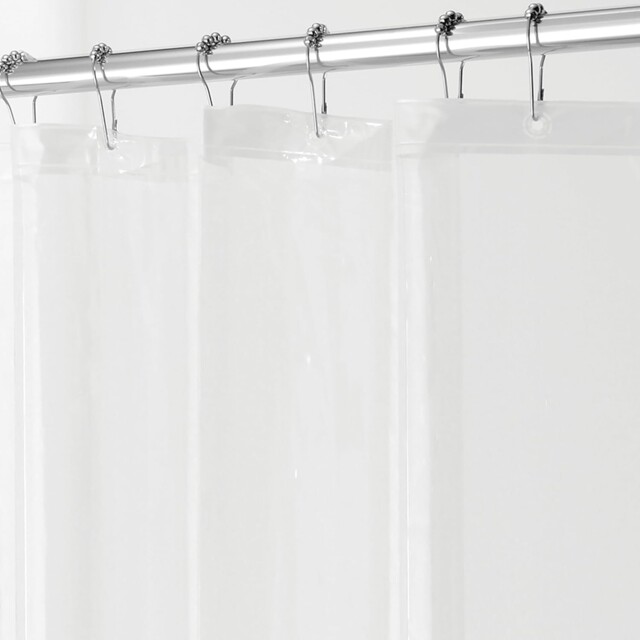 Idesign 3.0 Clear Shower Curtain Transparent Bathroom Liner Made Of