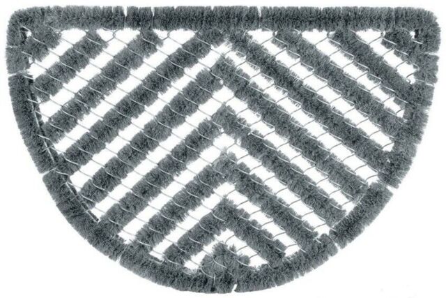 Groundsman Coir Outdoor Indoor Half Round Boot Scraper Door Floor Mat