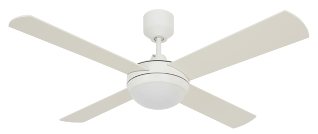 "Beacon Ceiling Fan Futura Eco White 122 Cm 48"" With Led Light And"