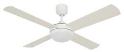 "Beacon Ceiling Fan Futura Eco White 122 Cm 48"" With Led Light And"
