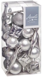 Premier - Assorted Decoration Pack, Silver